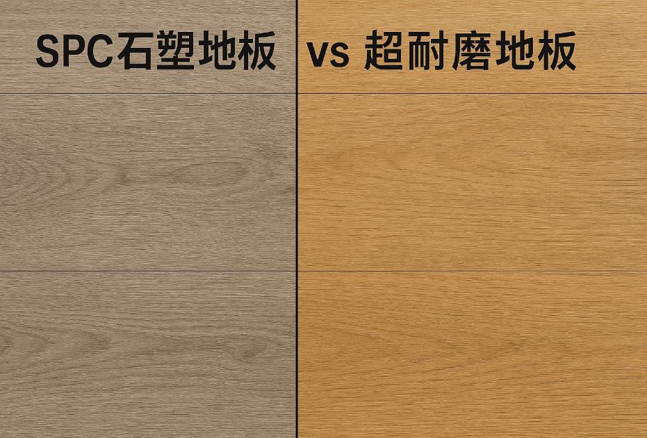 SPC石塑地板 vs 超耐磨地板，差異、優缺點與選購指南一次看懂